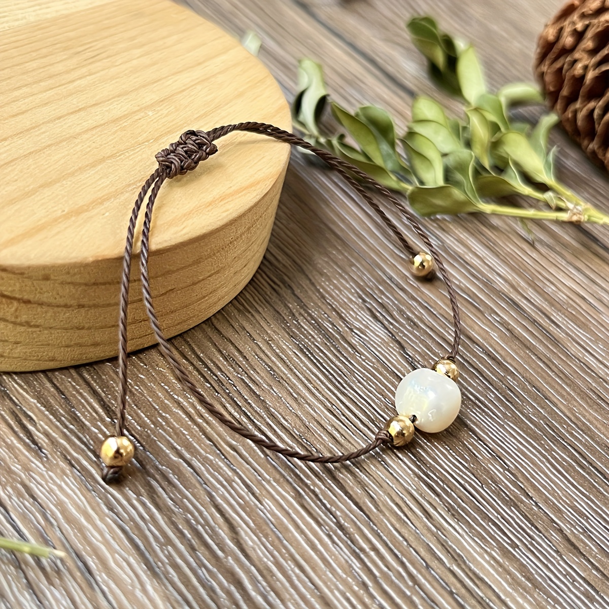 Freshwater Pearls Handwoven Bracelet, Elegant Design